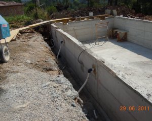 Orcun Construction - Construction d'un piscine - ETAP 6